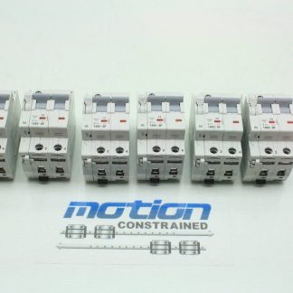 6 Allen Bradley 1492-SP2B130 / 13A Circuit Breakers 1992-ASPH3 Auxiliary Contact - Used