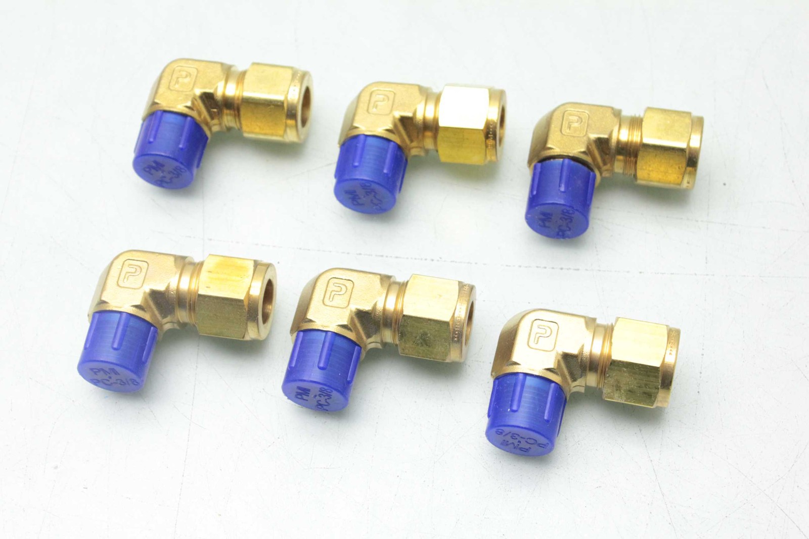 6 New Parker 8-6 CBZ-B CPI Male Elbows / 1/2" Tube x 3/8" MNPT / B-810-2-6 - New