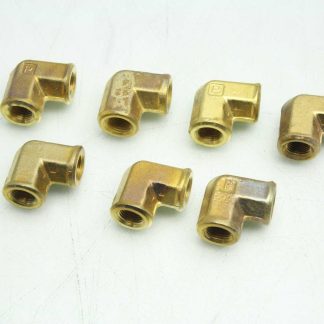 7 New Parker 2-2 FE-B CPI Female Elbows / 1/8" FNPT to 1/8" FNPT / Brass - New