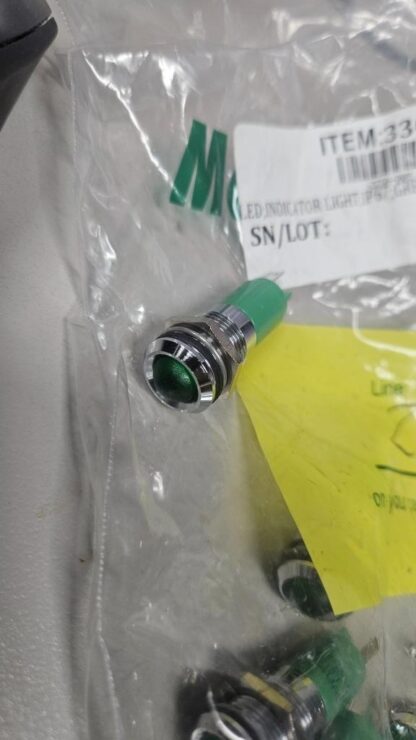 (8) New McMaster 2779K3 Green 9/16" LED Panel Indicator Light 24V DC/AC - New - Image 6