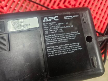 APC BE600M1 Back-UPS 600 Uninterruptible Power Supply 120V / 5A - Used - Image 12