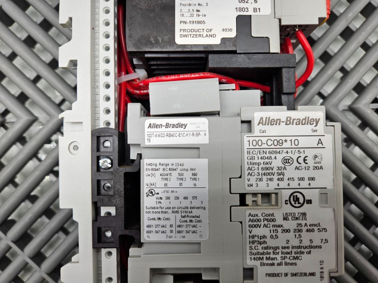 Allen-Bradley 103T-AWD2-RB40C-E1C-KY-R-SP-TE Motor Starter 4A Circuit Breaker - Used - Image 19