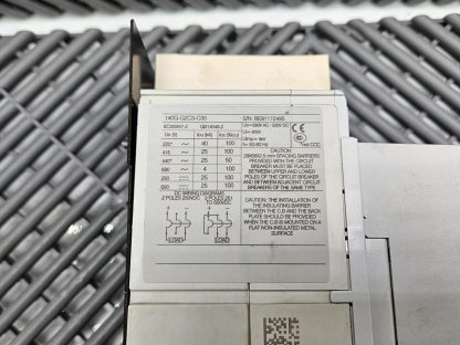 Allen-Bradley 140G-G2C3-C30 125A Circuit Breaker and Disconnect Shaft - Used - Image 11