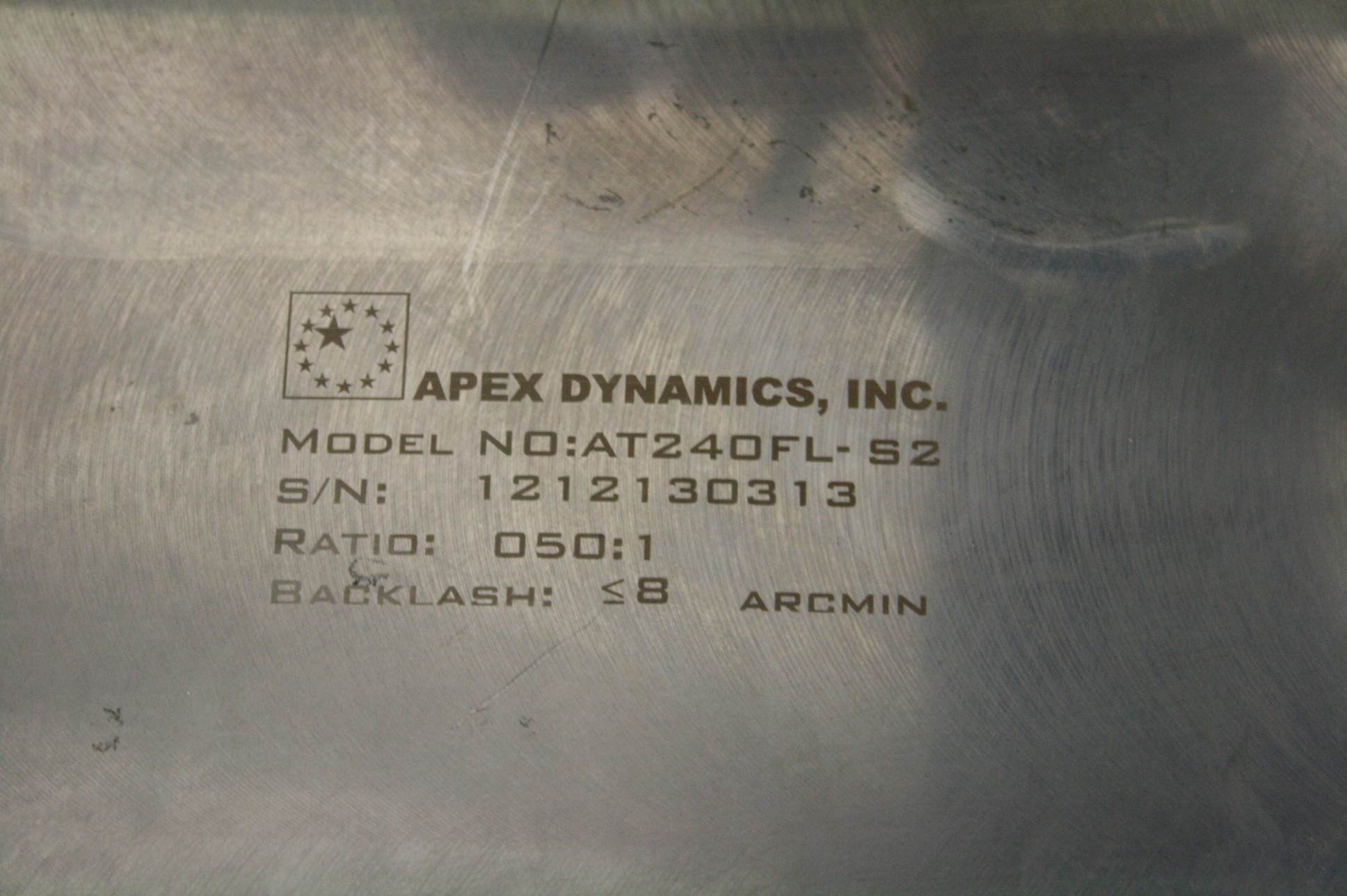 Apex Dynamics AT240FL-S2 Spiral Bevel Right Angle Gear Reducer 50:1 - New - Image 19