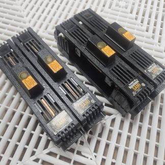 Bussmann SAMI-21 2-Pole 600V Fuse Holder w/ 8A Time-Delay Fuse Tested Lot of 2 - Used