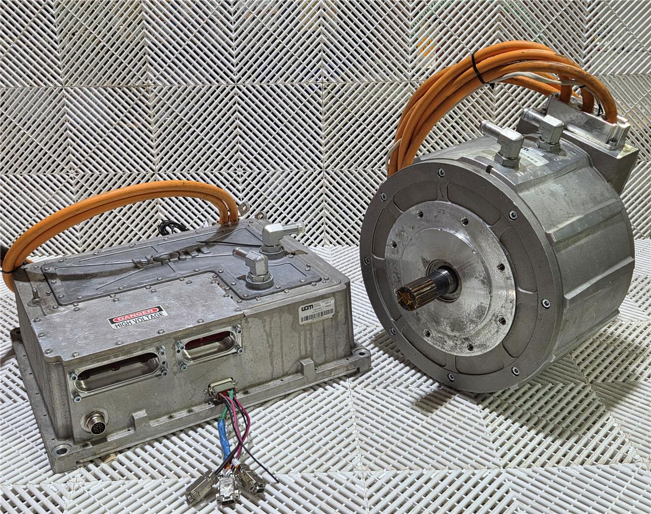 Danfoss UQM SPM250-130-3 EV Motor Transmission w/ PP HD-250 Controller PP950T - Used - Image 20