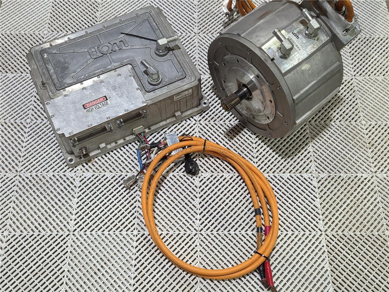 Danfoss UQM SPM250-130-3 EV Motor Transmission w/ PP HD-250 Controller PP950T - Used - Image 3