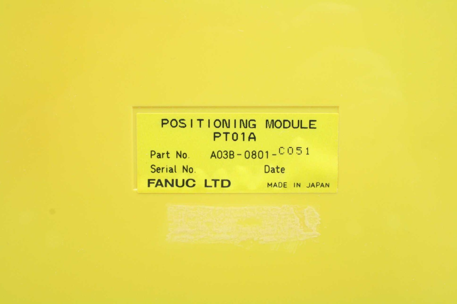 Fanuc PT01A Positioning Module A03B-0801-C051 - Used - Image 3