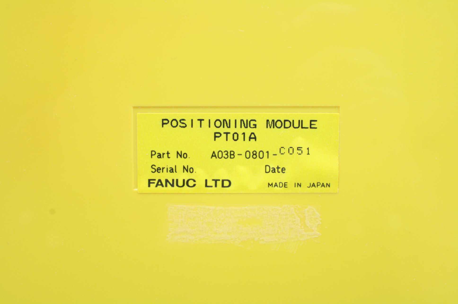 Fanuc PT01A Positioning Module A03B-0801-C051 - Used - Image 9