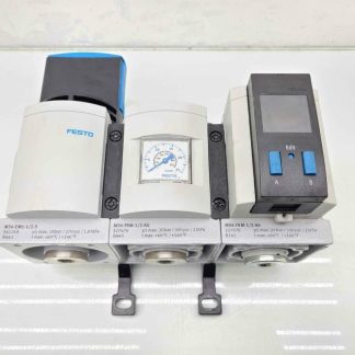 Festo Filter Regulator Assembly MS6-EM1-1/2-S w/2x MS6-FRM-1/2 Branching Modules - Used