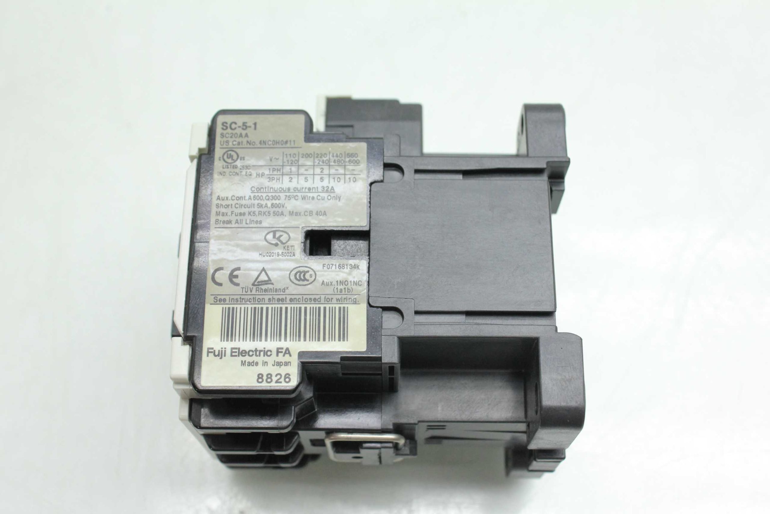 Fuji Electric SC-5-1 Motor Contactor 11kW / 32A Coil Voltage 110-120V AC - Used - Image 11