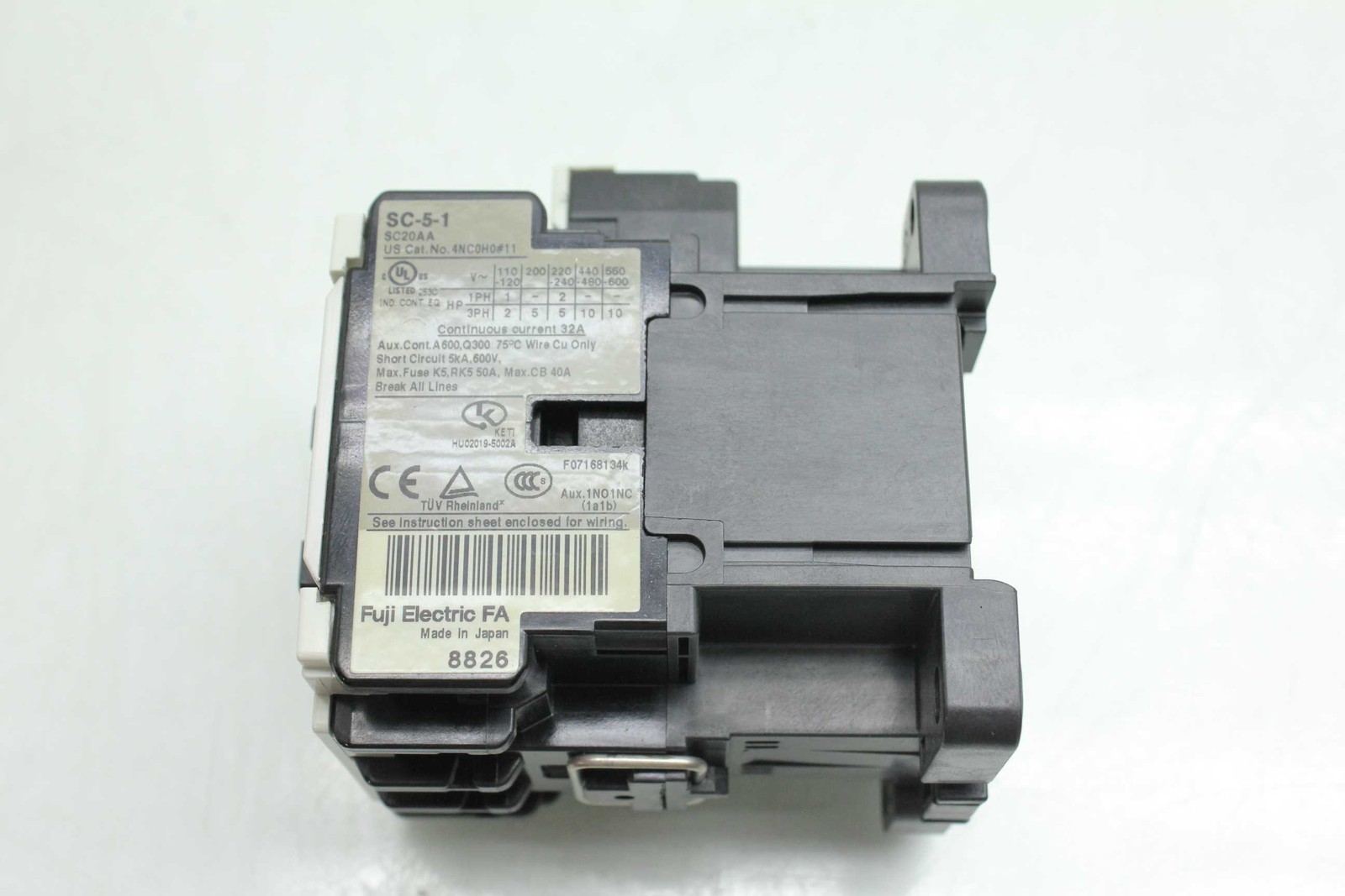 Fuji Electric SC-5-1 Motor Contactor 11kW / 32A Coil Voltage 110-120V AC - Used - Image 5