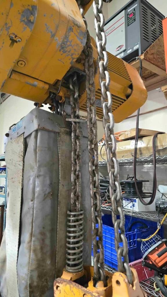 Harrington ER080S-20 Chain Hoist 16,000 lbs / 7.5 FPM / 20 ft Lift Ht / Pendant - Used - Image 4
