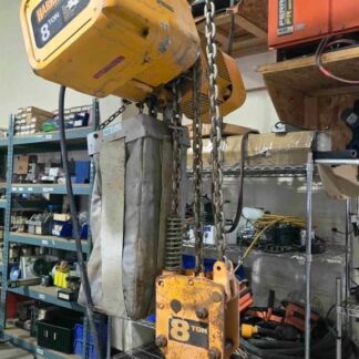 Harrington ER080S-20 Chain Hoist 16,000 lbs / 7.5 FPM / 20 ft Lift Ht / Pendant - Used