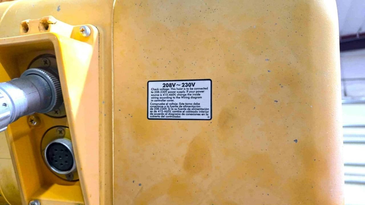 Harrington ER080S-20 Chain Hoist 16,000 lbs / 7.5 FPM / 20 ft Lift Ht / Pendant - Used - Image 6