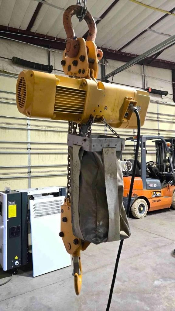 Harrington ER080S-20 Chain Hoist 16,000 lbs / 7.5 FPM / 20 ft Lift Ht / Pendant - Used - Image 8