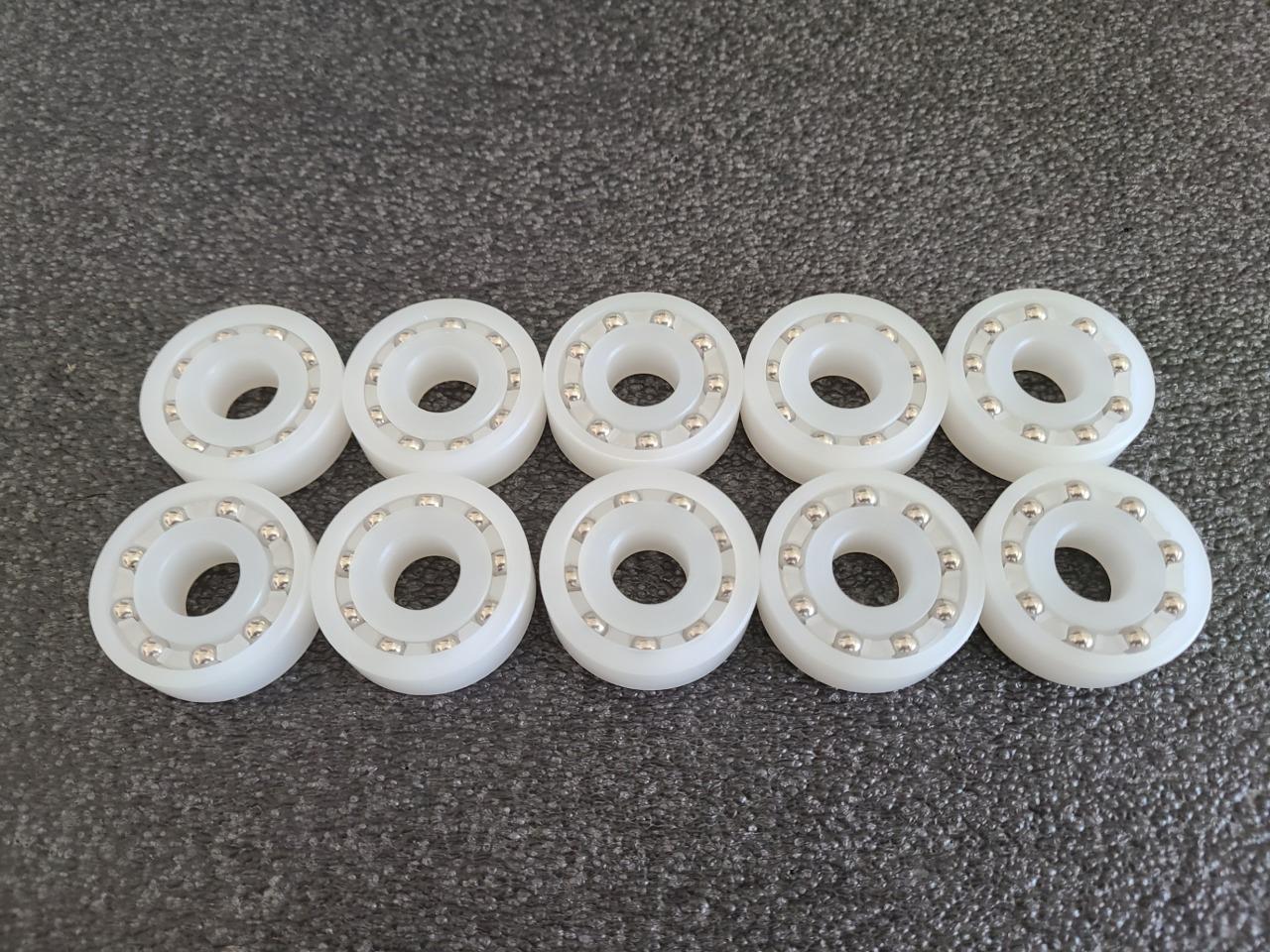 Lot of 10 Kynar KR10BDR-6-1/2 Plastic Radial Ball Bearings w/ SS316 Balls - New - Image 9