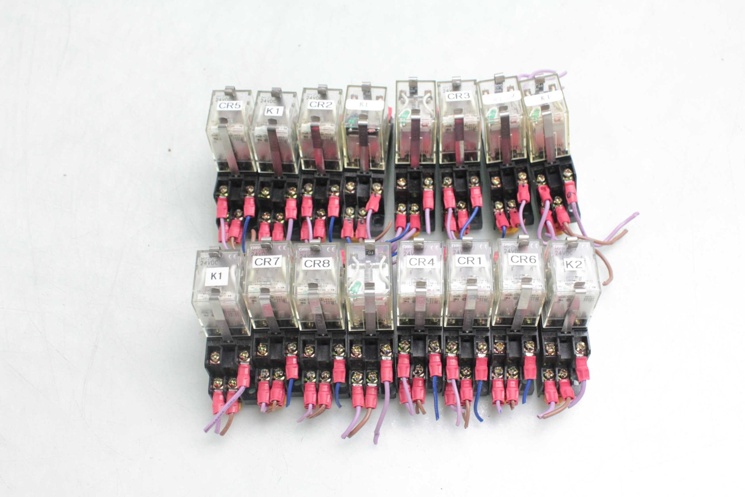 Lot of 16 Omron MY2N-D2 Relays / w Base / Max. 7 Amps / 250 Volts - Used - Image 12