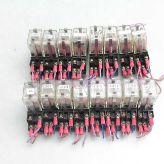 Lot of 16 Omron MY2N-D2 Relays / w Base / Max. 7 Amps / 250 Volts - Used