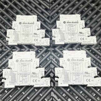 Lot of 4 Allen-Bradley 700-HLT1Z Terminal Block Relays w/ 700-TBR24, 24VDC - Used