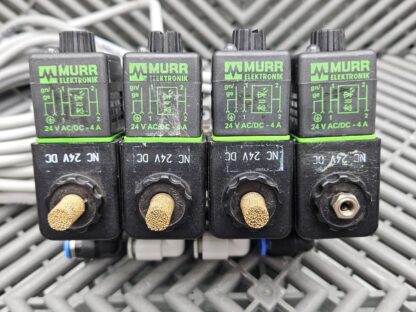 Lot of 4 GEMÜ Type 0322 Pilot Solenoid Valve w/ 4 Murr Elektronik Power Packs - Used - Image 10