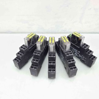 Lot of 5 Weidmuller SRC 2C0 Safety Relay 300VAC 10A, 8783930000 - Used