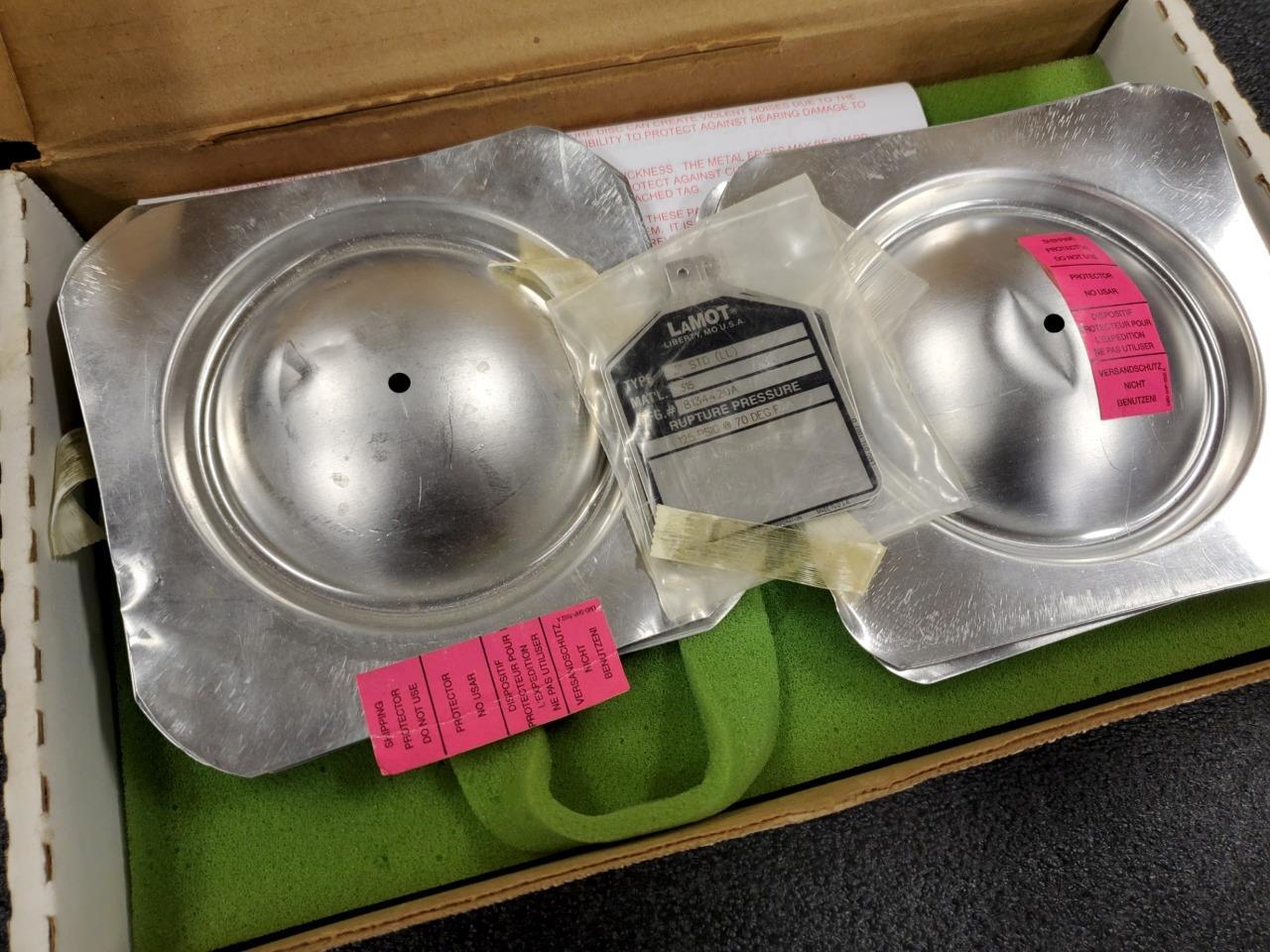 Lot of 6 New Lamot 316SS Rupture Discs 3" Std (LL) 125 PSIG - New - Image 4