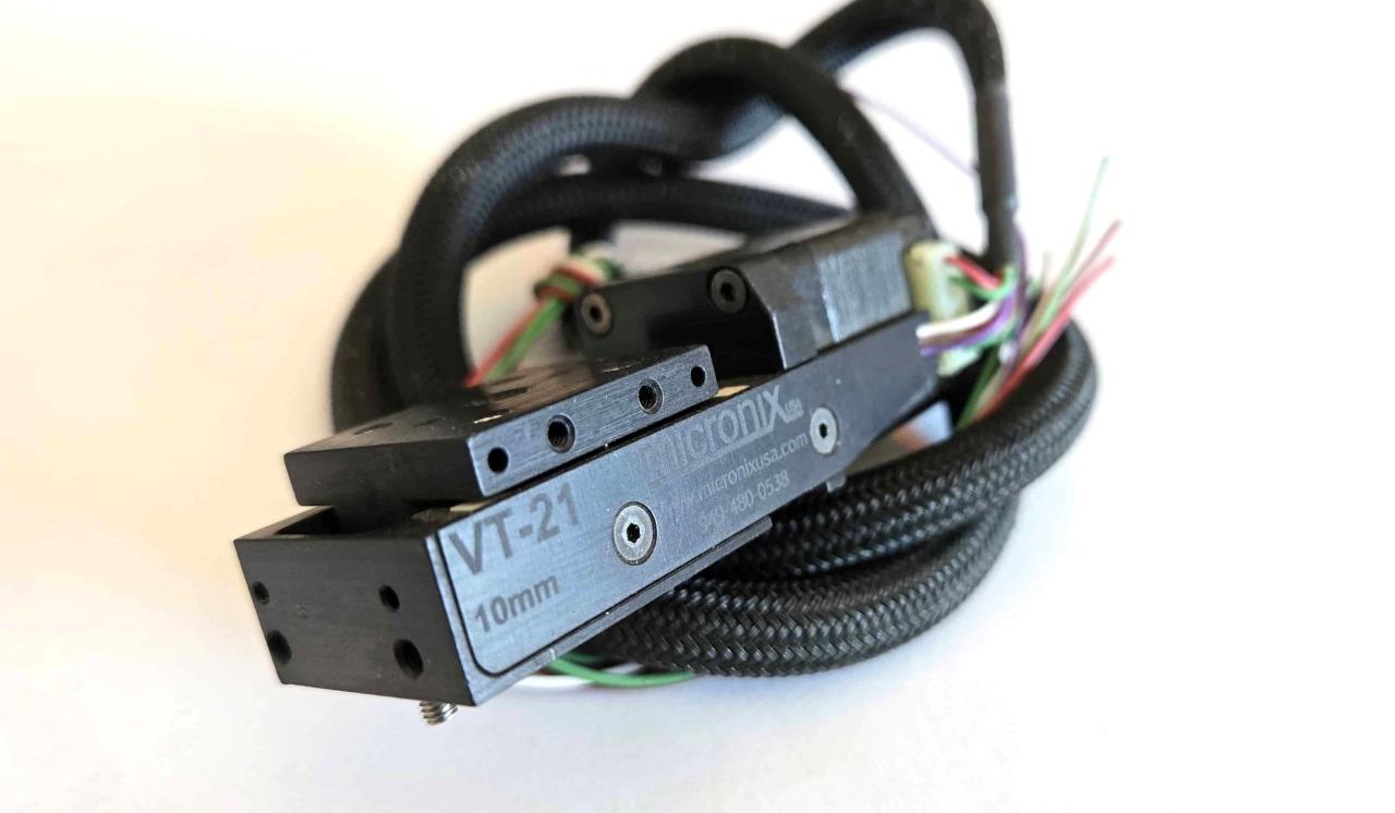 Micronix VT-21 Linear Stage with 16" Cable 10mm Stroke 5 mm/s Travel - Used - Image 8
