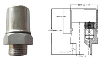 New AdventSYS Aspra Double Ball Coaxial Breather Vent 1/8" NPT - New - Image 9