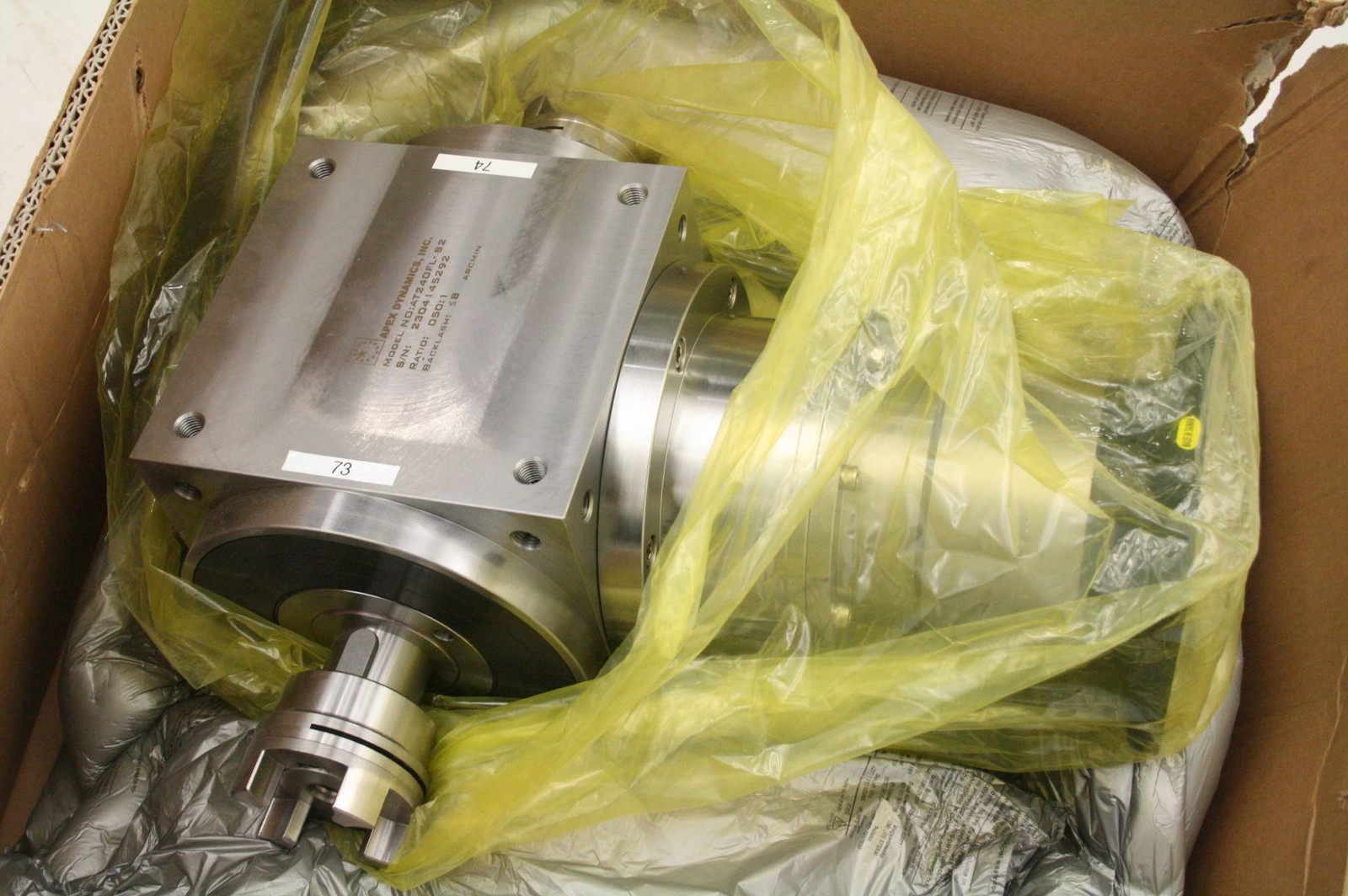 New Apex Dynamics AT240FL-S2 Spiral Bevel Right Angle Gear Reducer 50:1 - New - Image 4