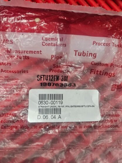 New Entegris SFTU12FN-3M Straight Union PFA Fitting 3/4" Flaretek - New - Image 3