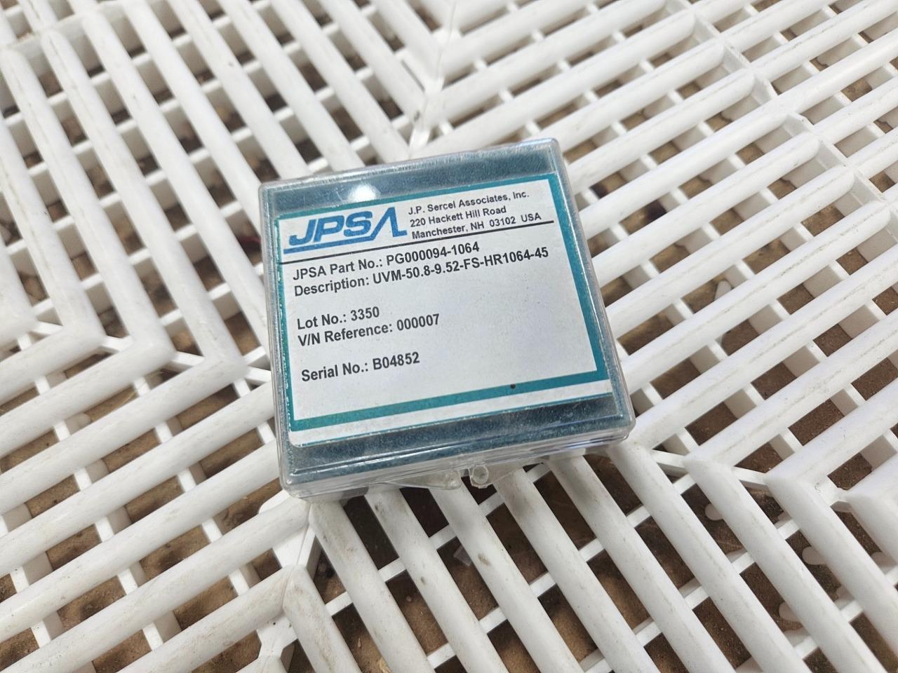 New JPSA UVM-50.8-9.52-FS-HR1064-45 Clear Laser Optical Window 2" x 1064nm - New - Image 7