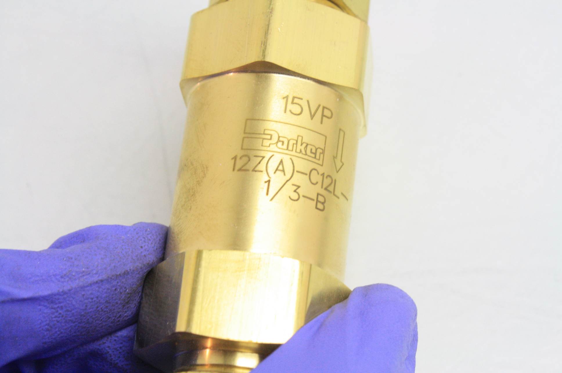 New Parker 12A-C12L-1/3-B Brass Poppet Check Valve 3/4" Tube Fitting 3000 PSI - New - Image 15