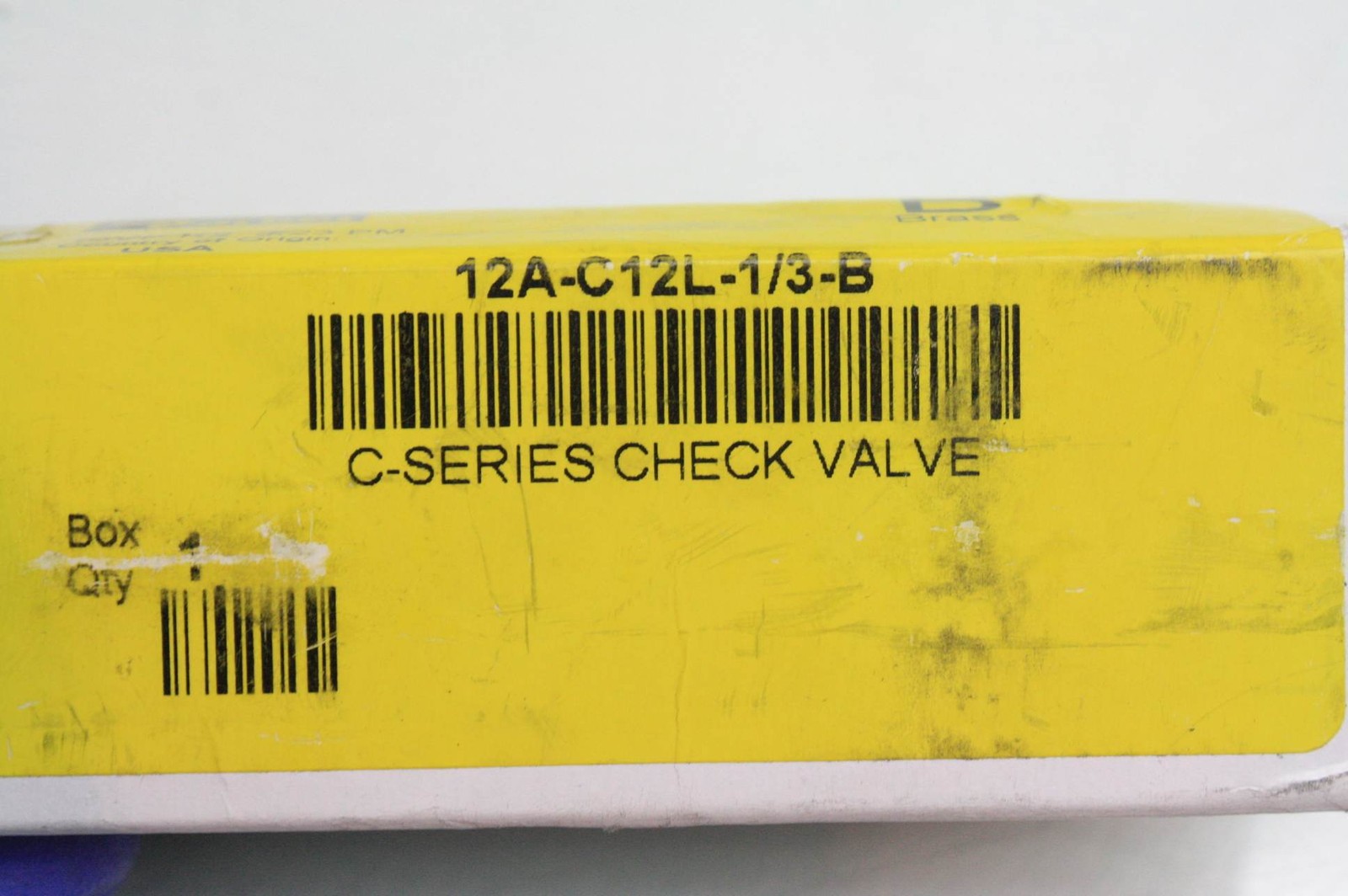 New Parker 12A-C12L-1/3-B Brass Poppet Check Valve 3/4" Tube Fitting 3000 PSI - New - Image 10