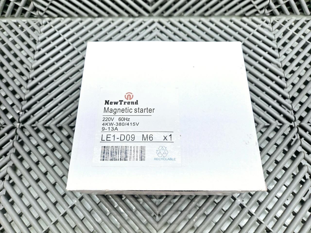New Trend Magnetic Starter LE1-D09 M6, 4KW @ 380/415V, 9-13A - New - Image 4