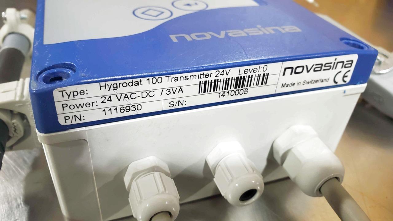 Novasina Hygrodat 100 Hygrometer Relative Humidity Transmitter 24V - Used - Image 3