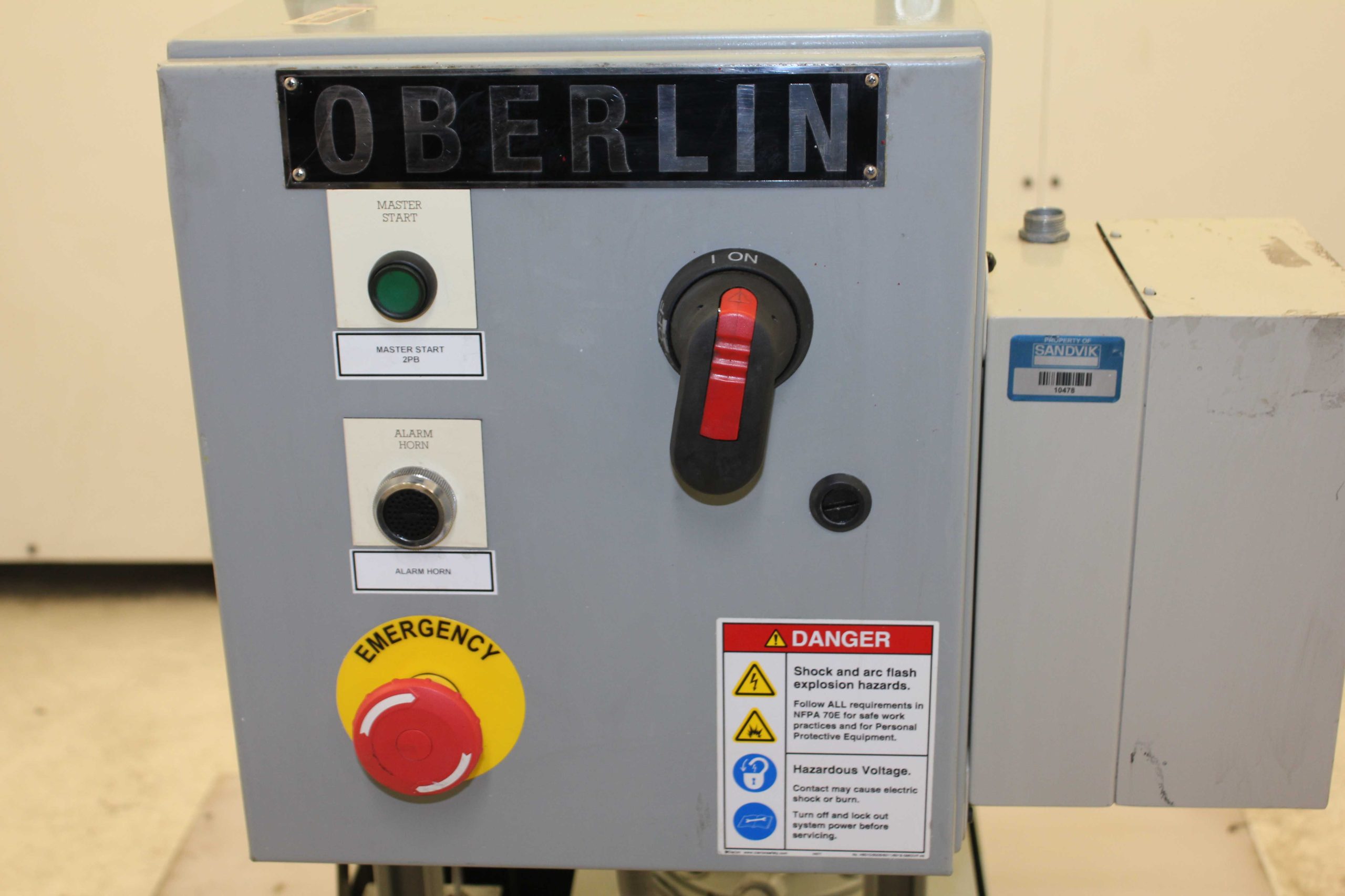 Oberlin Sump Tank 2/3 HP Coolant Tank Pump Telemecanique Starter - Used - Image 15