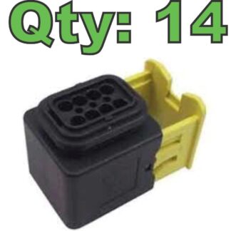 (Qty 14) New Ampseal 1-1418479-1 Female Housing 8 Position - New