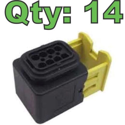 (Qty 14) New Ampseal 1-1418479-1 Female Housing 8 Position - New