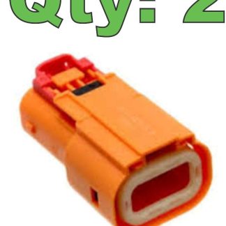 (Qty 2) New TE Connectivity / AMP 4-2103015-1 Connector Housings 2 Pole HVA280 - New