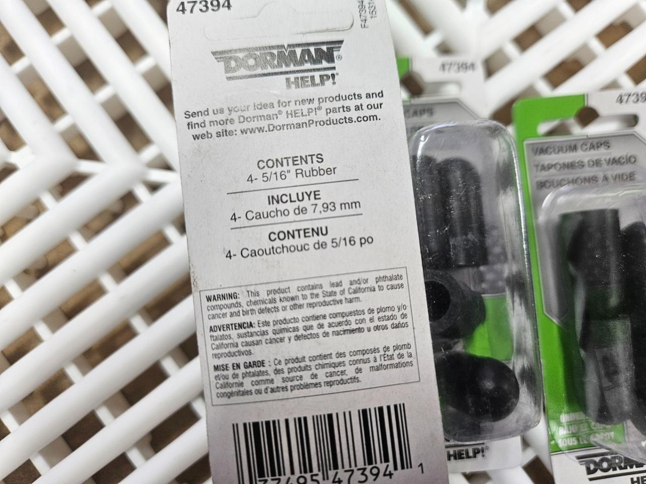 (Qty 80) New Dorman 47394 Vacuum Tubing Cap 5/16" / 8mm - New - Image 3