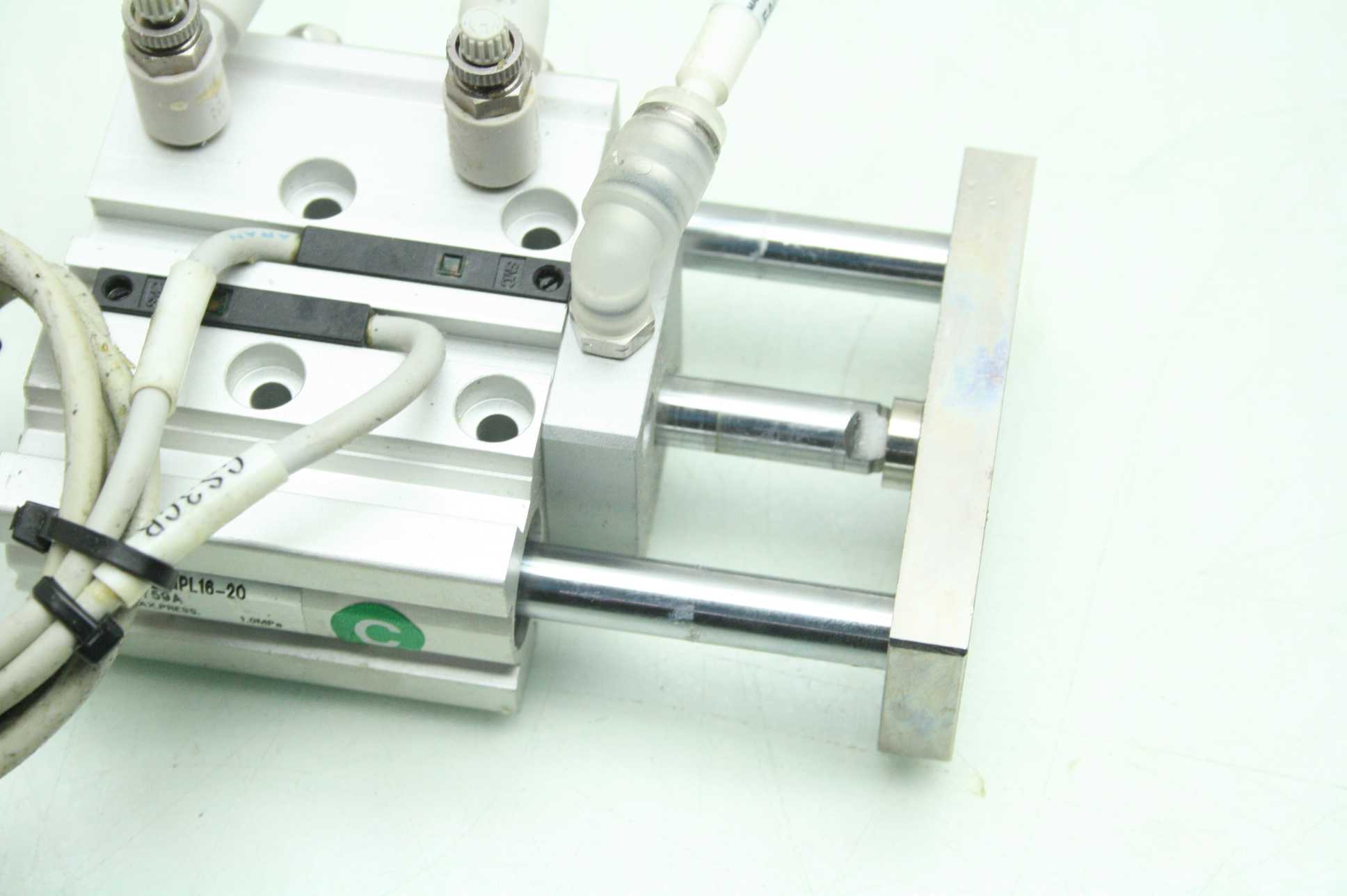 SMC 13-MGPL16-20 Pneumatic Guided Air Cylinder 16mm Bore x 20mm Stroke - Used - Image 20
