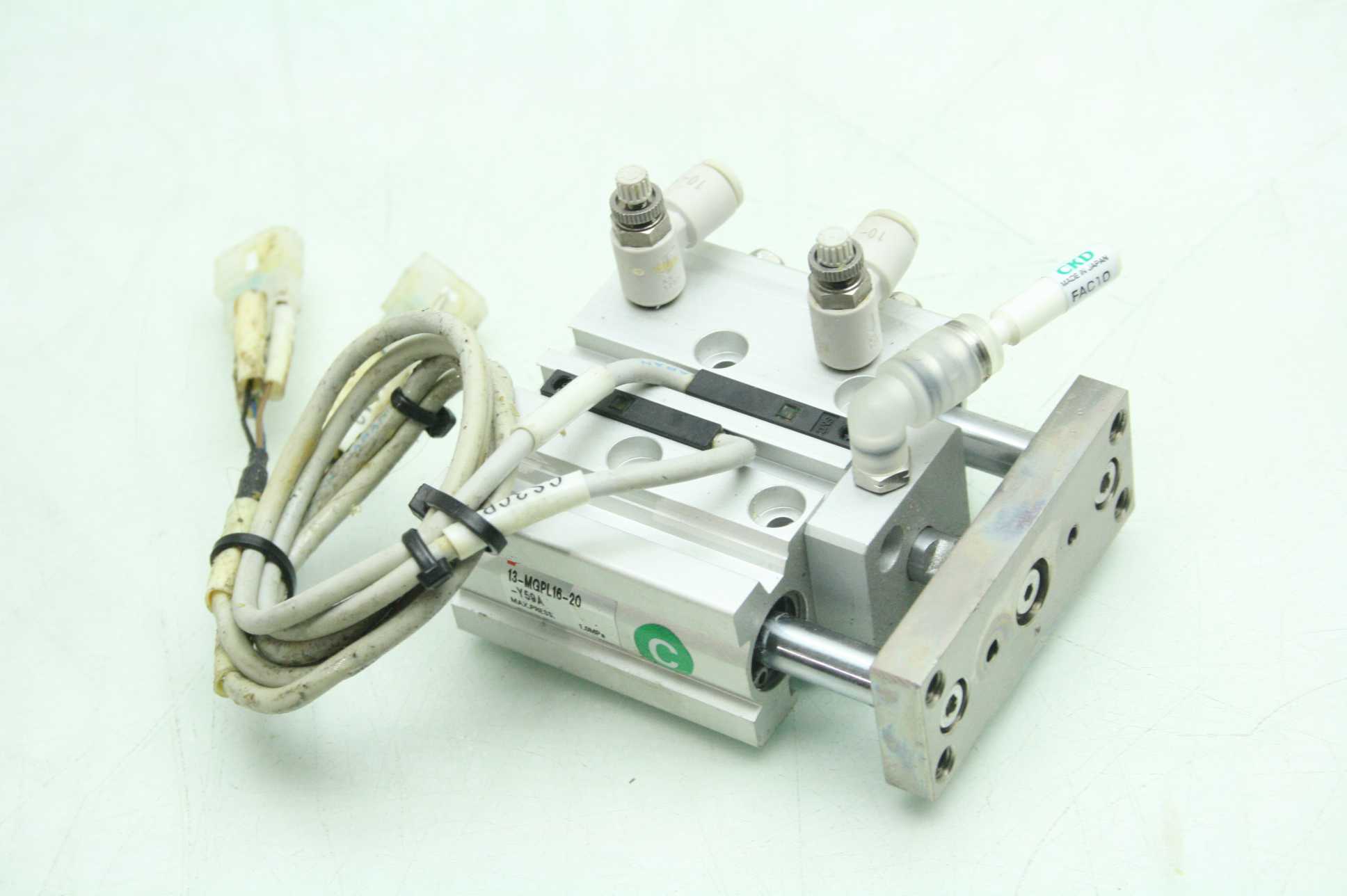 SMC 13-MGPL16-20 Pneumatic Guided Air Cylinder 16mm Bore x 20mm Stroke - Used - Image 24
