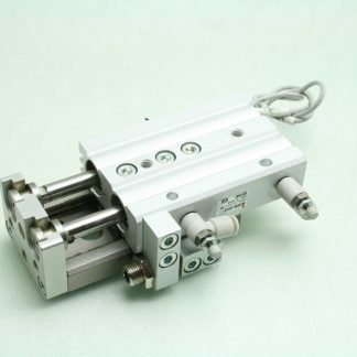 SMC MXQ16L-30AS Slide Table Stroke Adj. Symmetric Guided Cylinder 30mm Stroke - Used