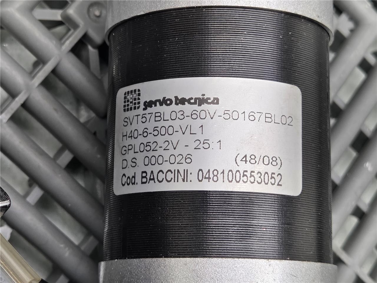 Servo Tecnica SVT57BL03-60V-50167BL02 Motor w/ Mecapion H40-6-0500VL Encoder - Used - Image 4