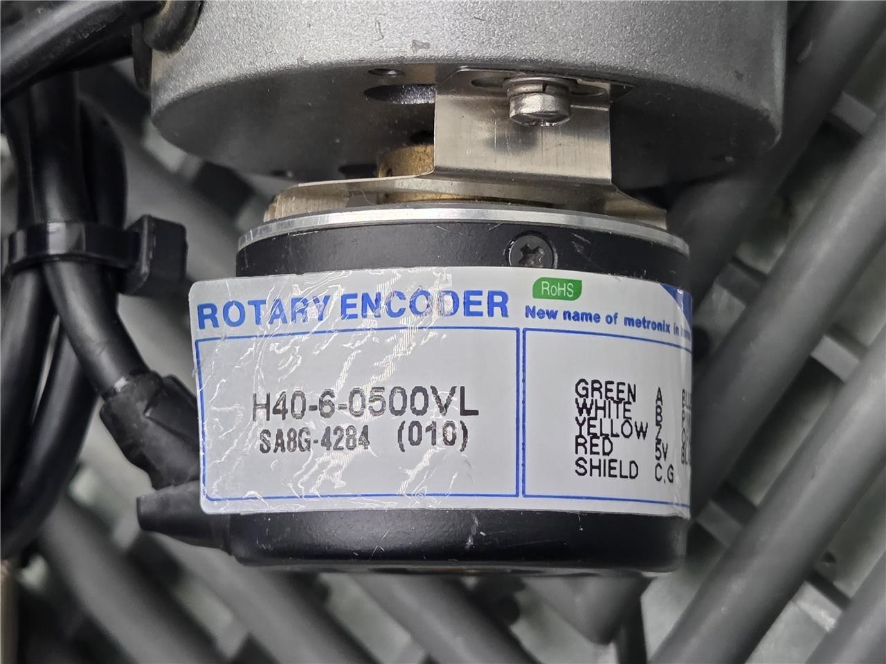 Servo Tecnica SVT57BL03-60V-50167BL02 Motor w/ Mecapion H40-6-0500VL Encoder - Used - Image 5