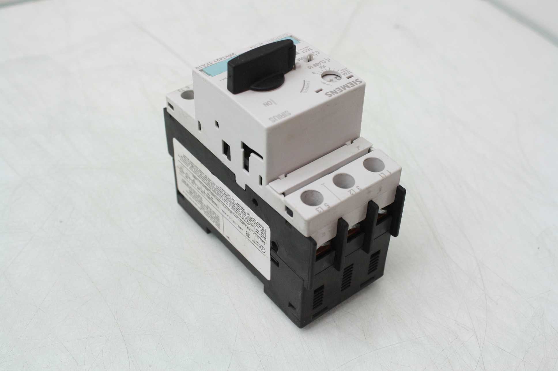 Siemens 3RV1421-1KA10 3 Pole Motor Protector Breaker 9-12.5A Current Rating - Used - Image 11