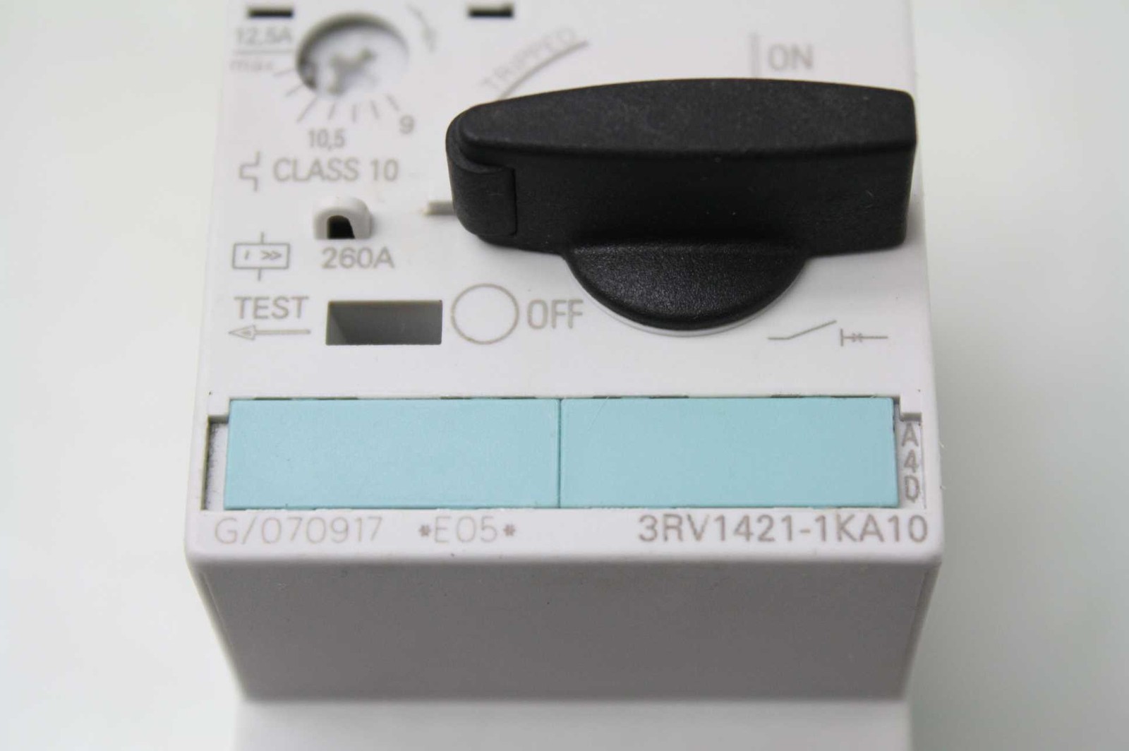 Siemens 3RV1421-1KA10 3 Pole Motor Protector Breaker 9-12.5A Current Rating - Used - Image 6