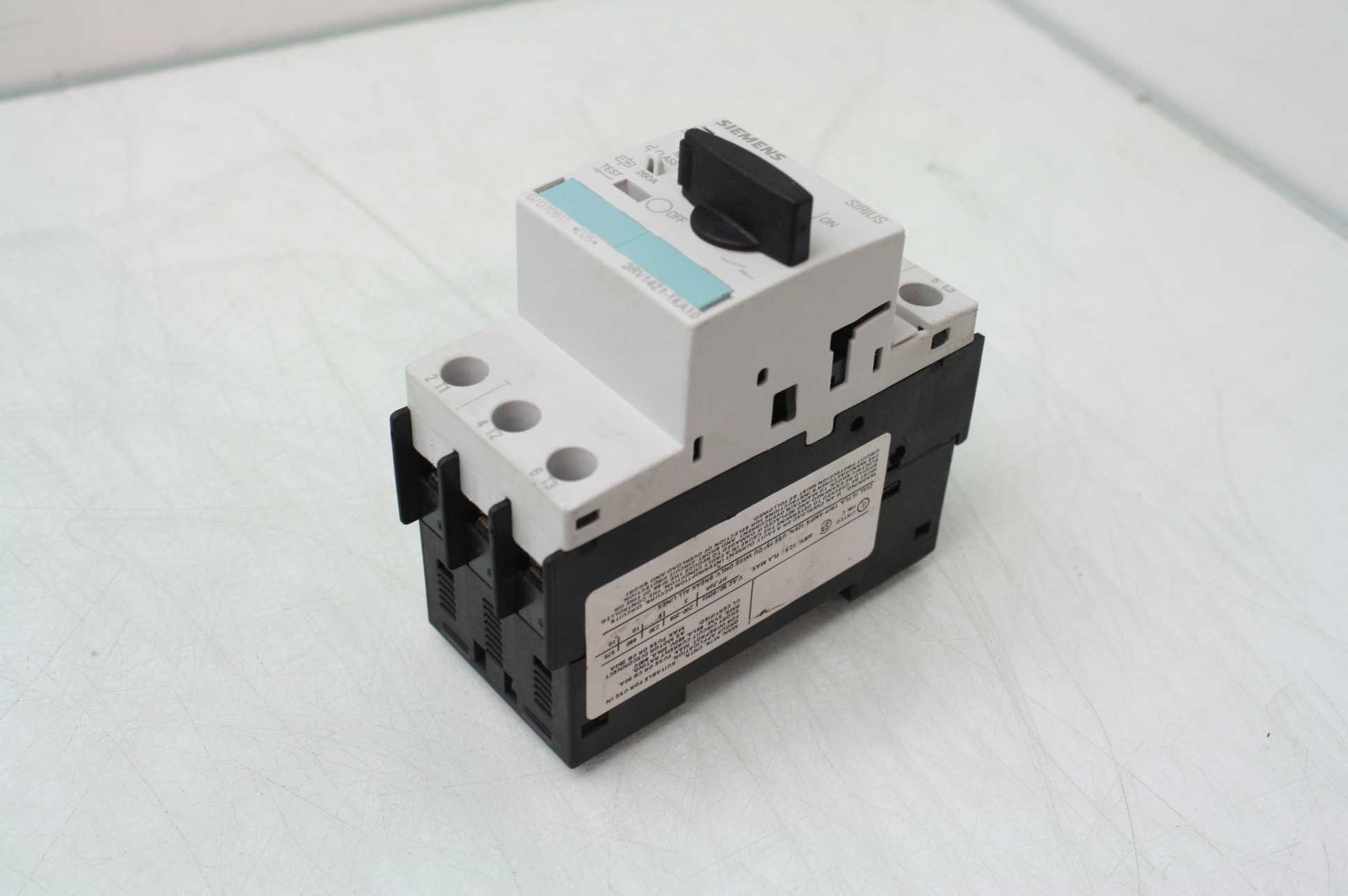 Siemens 3RV1421-1KA10 3 Pole Motor Protector Breaker 9-12.5A Current Rating - Used - Image 8