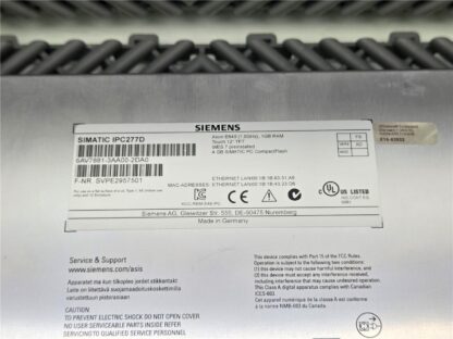 Siemens 6AV7881-3AA00-2DA0 Touch Screen HMI NanoPanel PC 12-inch, USA Stock - Used - Image 21